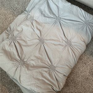 Gray twin comforter